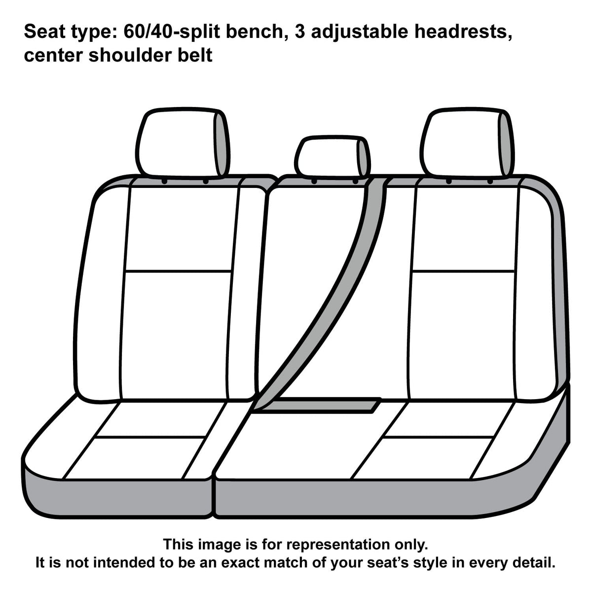 COVERCRAFT SSC8490COBK Covercraft Carhartt Super Dux SeatSaver Custom Seat Covers | SSC8490COBK | 2nd Row 60/40 Bench Seat | Compatible with 2019-2021 Ford F-150 Crew Cab | Black