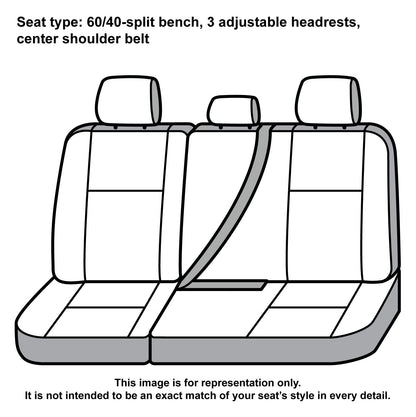 COVERCRAFT SSC8490COBK Covercraft Carhartt Super Dux SeatSaver Custom Seat Covers | SSC8490COBK | 2nd Row 60/40 Bench Seat | Compatible with 2019-2021 Ford F-150 Crew Cab | Black