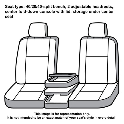 Covercraft SSC3437COBK Covercraft Carhartt Super Dux SeatSaver Custom Seat Covers – SSC3437COBK – 1st Row 40/20/40 Bench Seat – Compatible with Select Chevrolet Silverado/GMC Sierra 1500/2500/3500 Models – Black