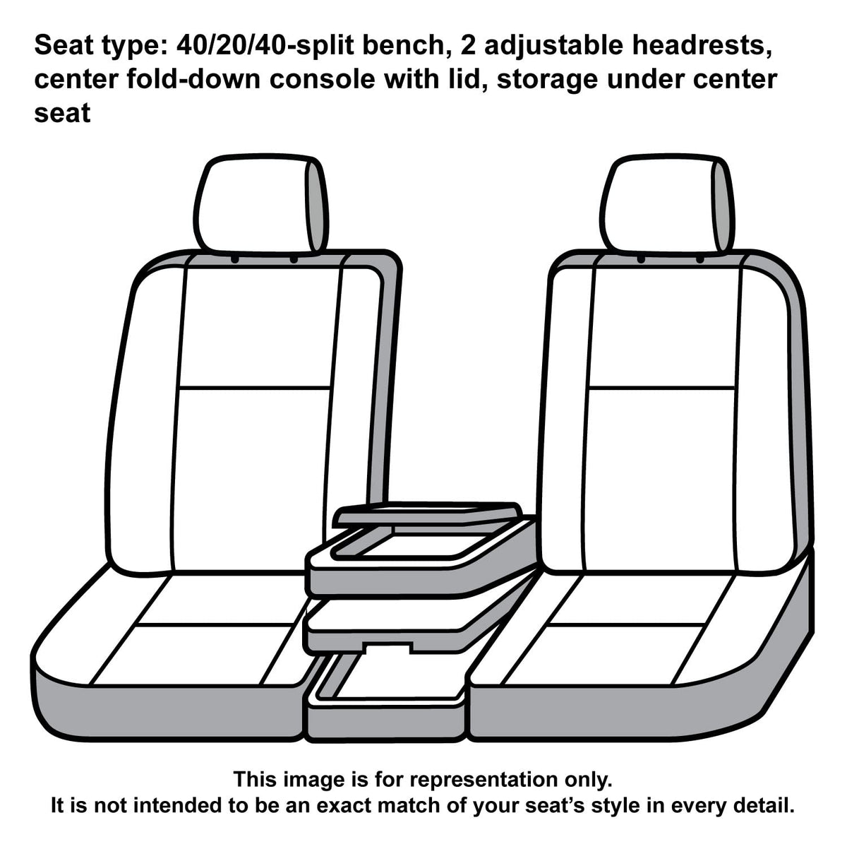 COVERCRAFT SSC3457COBK Covercraft Carhartt Super Dux SeatSaver Custom Seat Covers | SSC3457COBK | 1st Row 40/20/40 Bench Seat | Compatible with 2017-2018 Ram 1500, 2019-2022 Ram 1500 Classic, 2017-2018 Ram 2500/3500 | Black