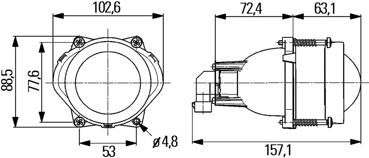 HELLA 998570001 Hella 998570001 Hlmp Module 60 Hb3 Lo Sae M, Multi