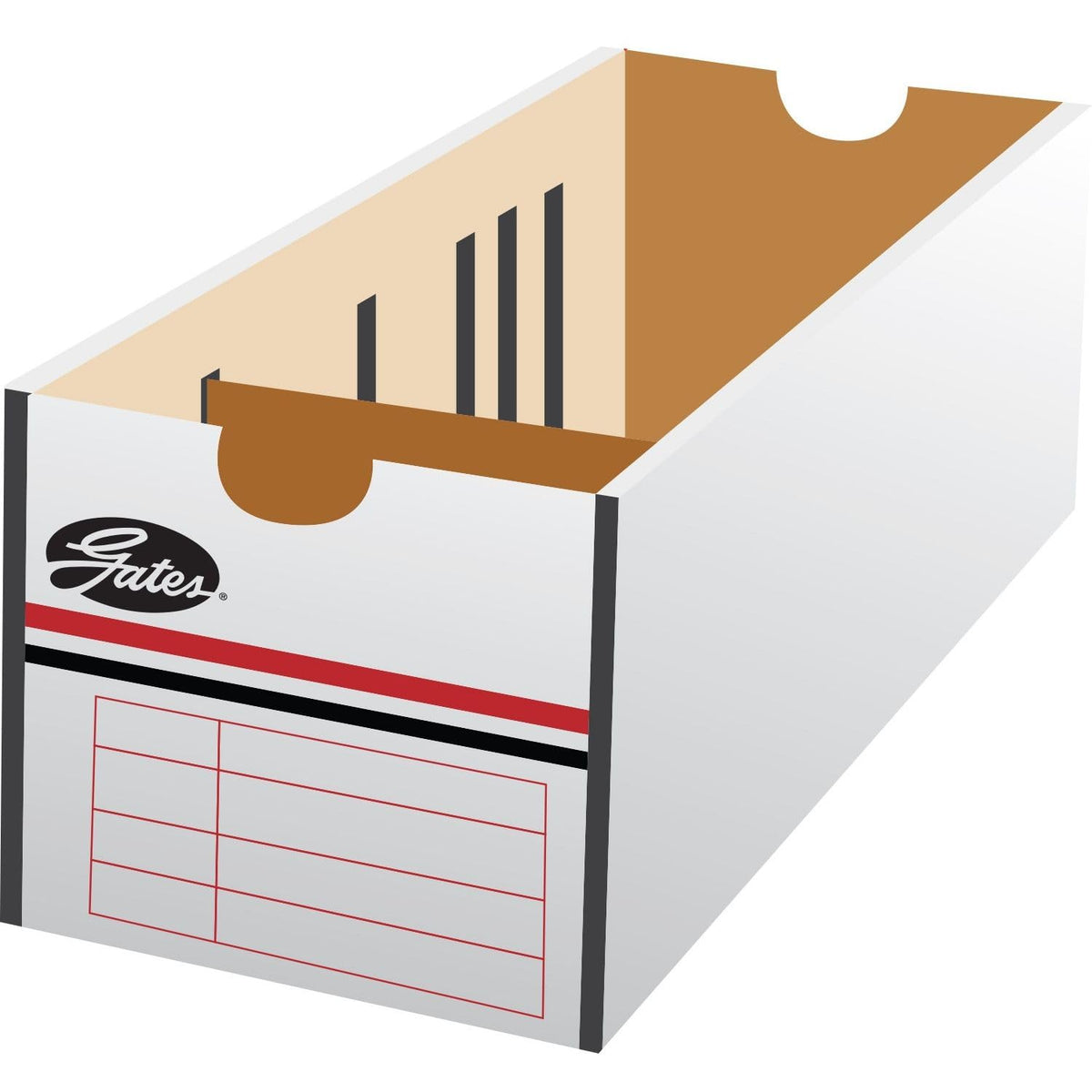 Gates 78208 nobrandname Cardboard Bin Box (Carton of 50
