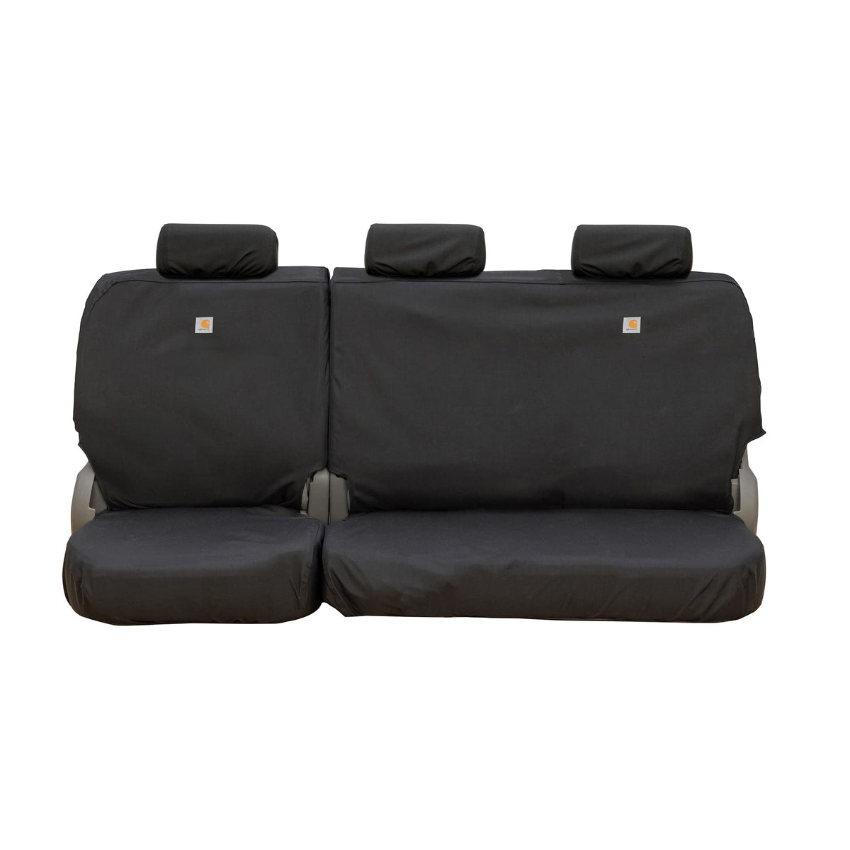 COVERCRAFT SSC8490COBK Covercraft Carhartt Super Dux SeatSaver Custom Seat Covers | SSC8490COBK | 2nd Row 60/40 Bench Seat | Compatible with 2019-2021 Ford F-150 Crew Cab | Black