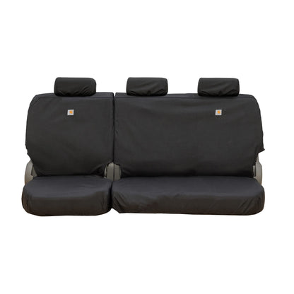 COVERCRAFT SSC8490COBK Covercraft Carhartt Super Dux SeatSaver Custom Seat Covers | SSC8490COBK | 2nd Row 60/40 Bench Seat | Compatible with 2019-2021 Ford F-150 Crew Cab | Black