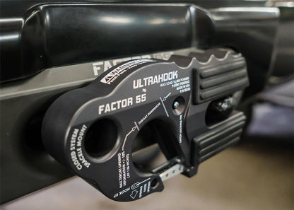 FACTOR 55 00250-04 Factor 55 00250-04 Ultrahook Winch Hook Closed System Shackle Max Load 16,000 lbs ULT Strength Shackle Pin Mount 48,000 lbs Offroad 4x4 Adventure – Black