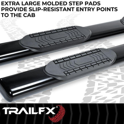 TRAILFX A8244B Trailfx A8244B 6'' OVAL NERF BAR BLK