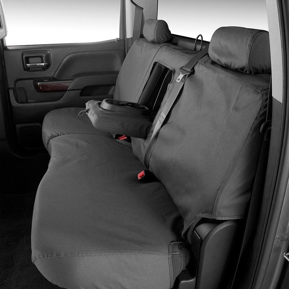 COVERCRAFT SS8426PCCH Covercraft SeatSaver Second Row Custom Fit Seat Cover for Select Ford F-150 Models - Polycotton (Charcoal)
