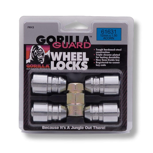GORILLA 61631 Gorilla Automotive 61631 Acorn Gorilla Guard Locks (12mm x 1.50 Thread Size) - Pack of 4