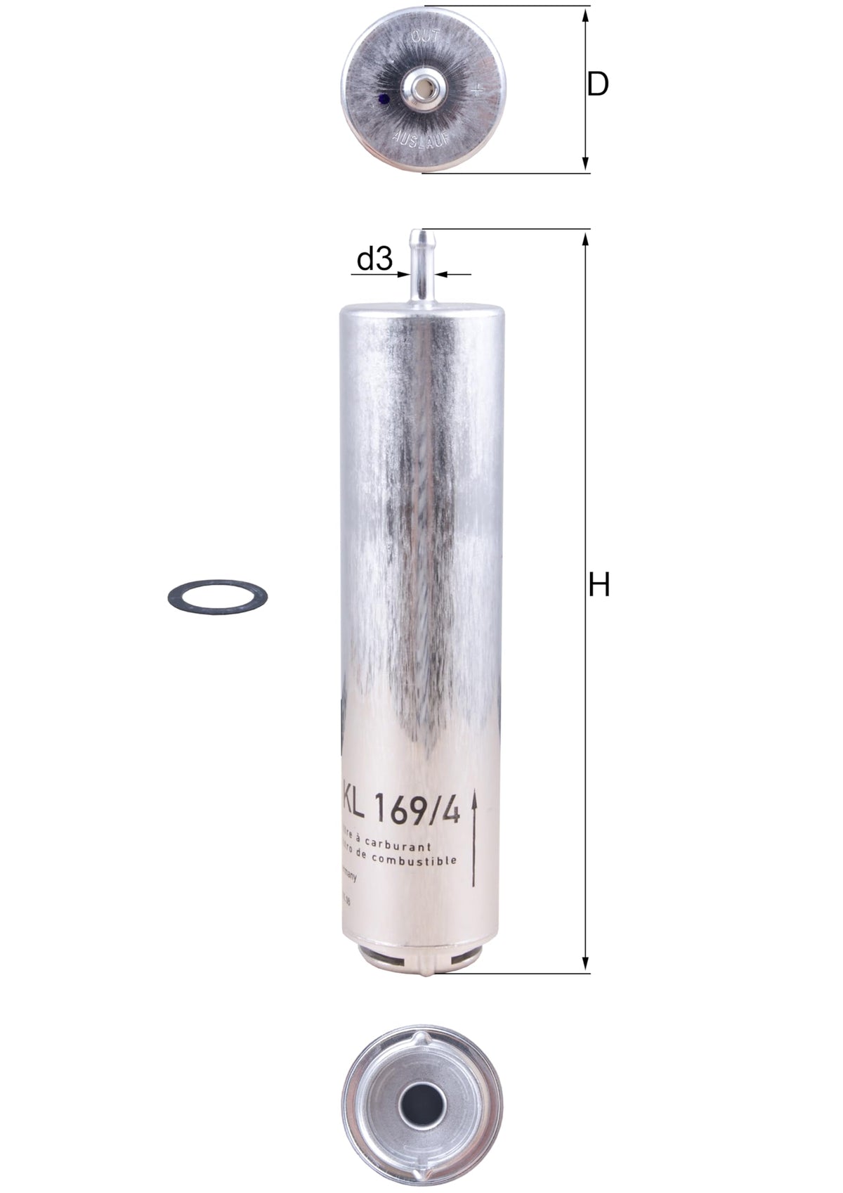 Mahle KL169/4D FUEL FILTER