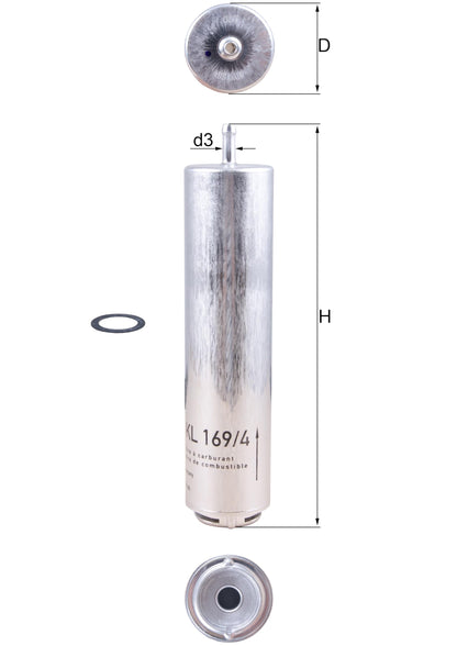 Mahle KL169/4D FUEL FILTER