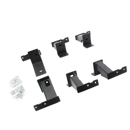GO RHINO FSD4429TK Go Rhino Dominator Xtreme Frame Slider Brackets | Mild Steel, Textured Black | FSD4429TK | Fits 2016-2023 Toyota Tacoma Double Cab Pickup