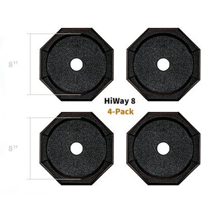 SNAPPAD HI10SP4 SnapPad HiWay RV Leveling Pads - Permanent Jack Stabilizers for RVs - 10" Round Leveling Jack Pads for HWH Leveling System - Heavy Duty Replacement for Blocks - Made in The USA (4-Pack)