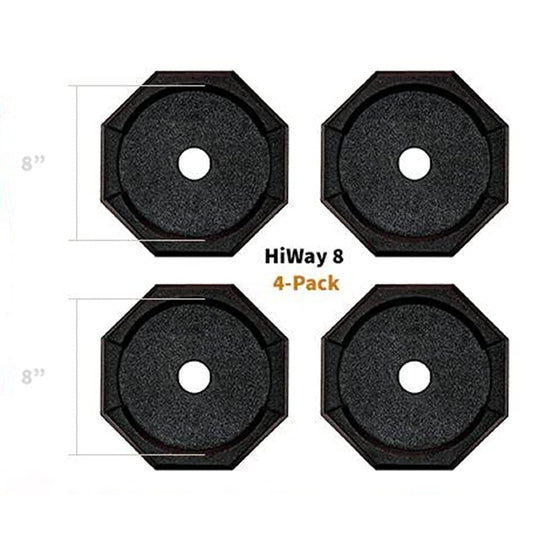 SNAPPAD HI10SP4 SnapPad HiWay RV Leveling Pads - Permanent Jack Stabilizers for RVs - 10" Round Leveling Jack Pads for HWH Leveling System - Heavy Duty Replacement for Blocks - Made in The USA (4-Pack)