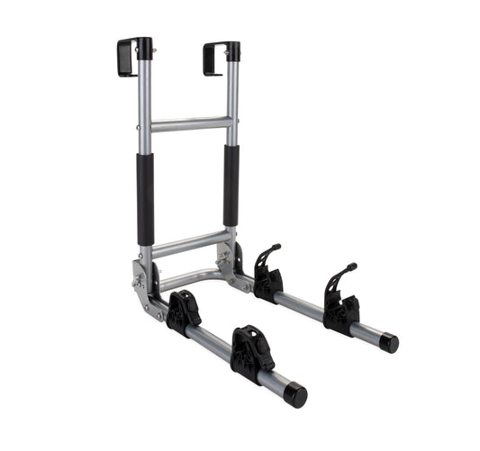 CAMCO 51492 Camco RV Camper Ladder Mount Folding Bike Rack, Heavy-Duty Steel, 51492