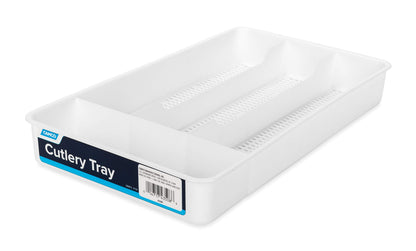 CAMCO 43508 Camco 43508 Cutlery Tray - Designed for RV and Compact Kitchen Drawers - Easily Organize and Store Kitchen Flatware - White