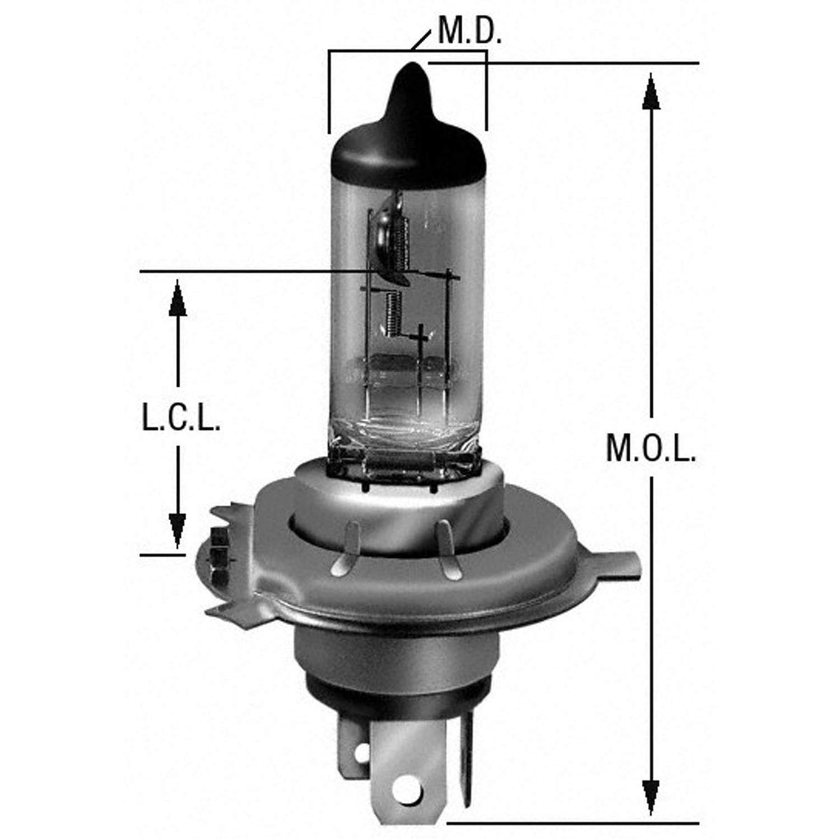 WAGNER 9003 Wagner Lighting 9003 Standard Multi-Purpose Light Bulb Box of 1