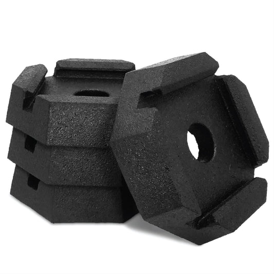 SNAPPAD XTRS5SP4 SnapPad Xtra RV Leveling Pads - Permanent Jack Stabilizers for RVs - 5" Square Leveling Jack Pads for LCI Leveling System - Heavy Duty Replacement for Blocks - Made in The USA (Square 5 4-Pack)