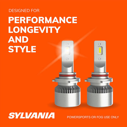 SYLVANIA 9005SL.BX2 Sylvania 9005 LED Powersport Headlight Bulbs for Off-Road Use or Fog Lights - 2 Pack