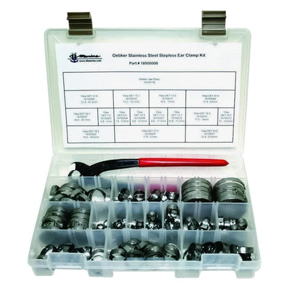 T-H MARINE 16700024X-DP T-H MARINE 16700024XD 16700024X-DP 0.83 in. Oetiker Stainless Steel Stepless Ear Hose Clamps - Pack of 10
