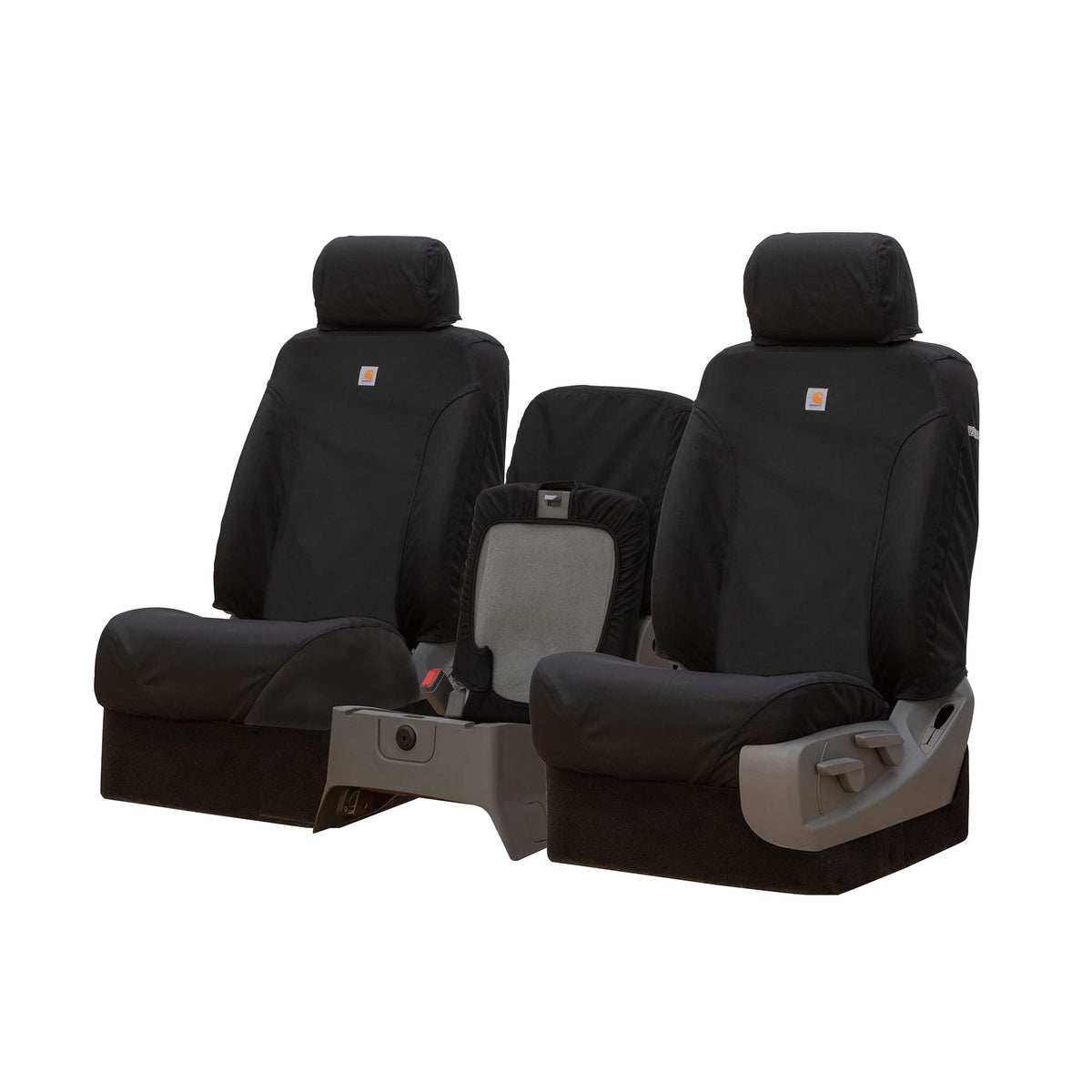 Covercraft SSC3415COBK Covercraft Carhartt Super Dux SeatSaver Custom Seat Covers – SSC3415COBK – 1st Row 40/20/40 Bench Seat – Compatible with 2011-2016 Ford F-250/F-350, 2015-2016 F-450/F-550 – Black
