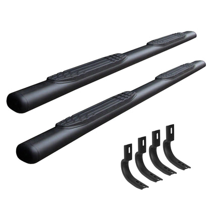GO RHINO 104439980T Go Rhino 4" Oval 1000 Series Sidesteps & Brackets | Galvanized Steel, Textured Black | 104439980T | Fits 2015-2018 Ram 1500 Quad Cab Pickup; 2019-2023 Ram 1500 Classic Quad Cab Pickup