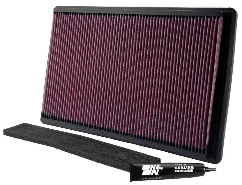 K&N FILTER 33-2035 K&N High-Flow Original Lifetime Engine Air Filter: Increase Power: Premium, Washable: Compatible with 1990-1996 Chevrolet/Pontiac: Corvette, ZR1, Firebird, 33-2035