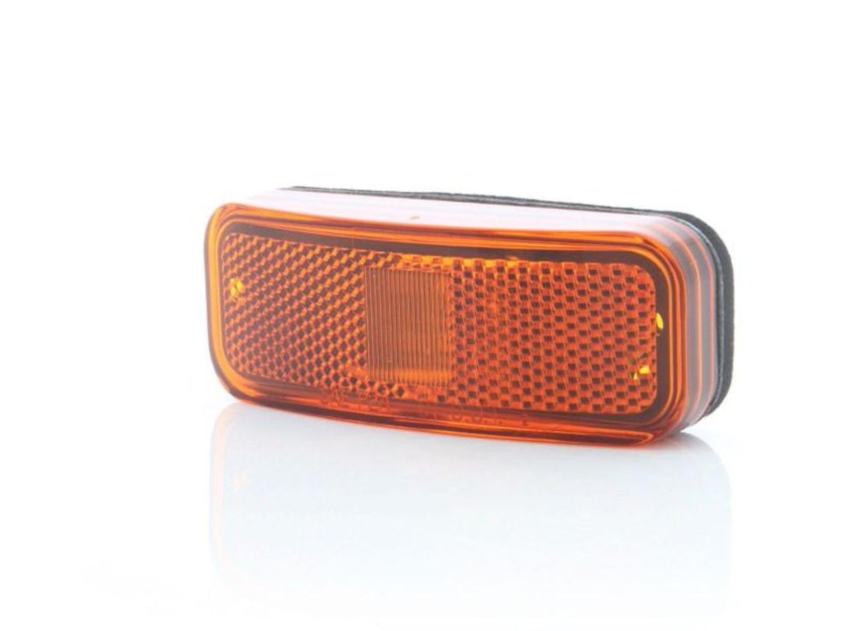 OPTRONICS MCL40ABBP Optronics - MCL40ABBP - 2LED YLW MARKER LIGHT W/REFLEX LENS