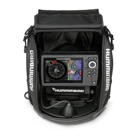 HUMMINBIRD 411730-1 Humminbird ICE HELIX 5 G3 GPS Fish Finder, Dual Spectrum CHIRP Sonar