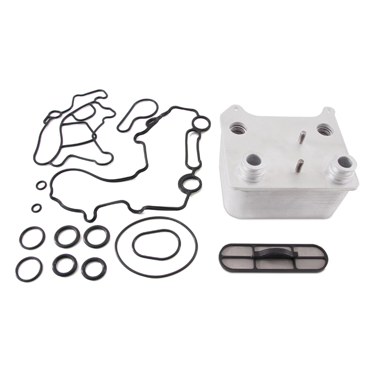 MISHIMOTO MMOC-F2D-03 Mishimoto MMOC-F2D-03 Replacement Oil Cooler, Compatible with Ford Powerstroke 6.0L, 2003-2007