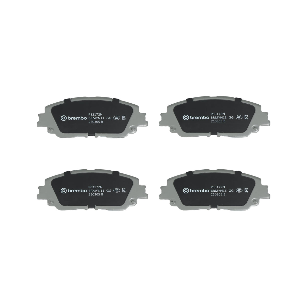 BREMBO P83172N Brembo P83172N Premium Ceramic Front Disc Brake Pad Set TOYOTA OE# 0446533480