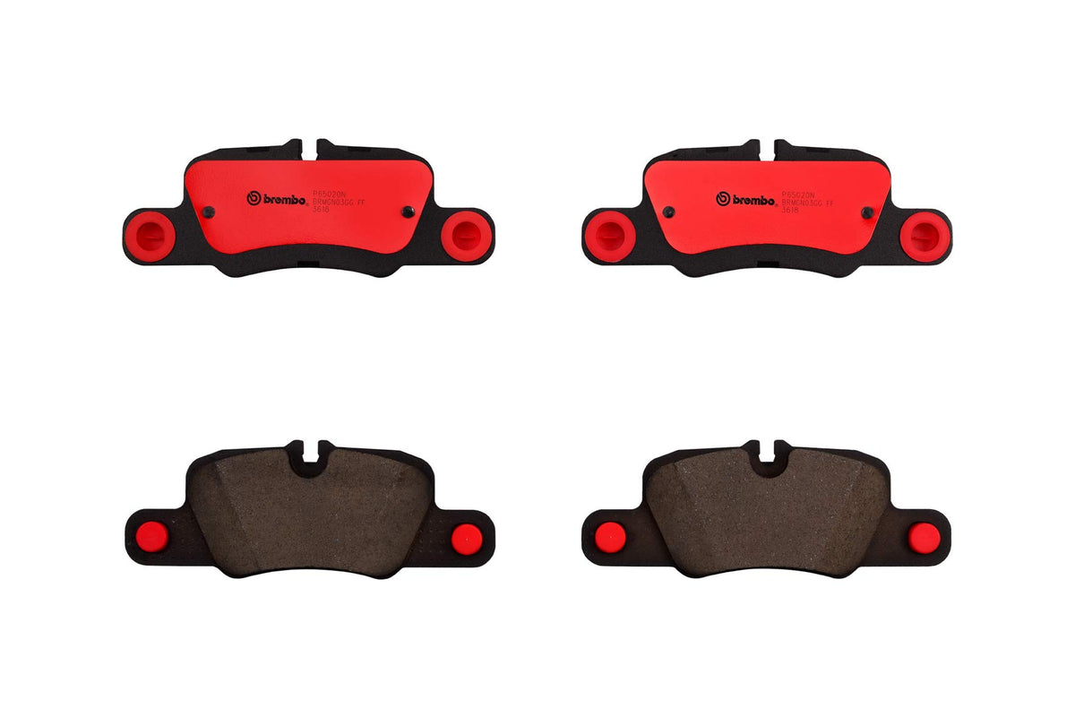 BREMBO P65020N Brembo P65020N Premium Ceramic Rear Disc Brake Pad Set PORSCHE OE# 971698451D
