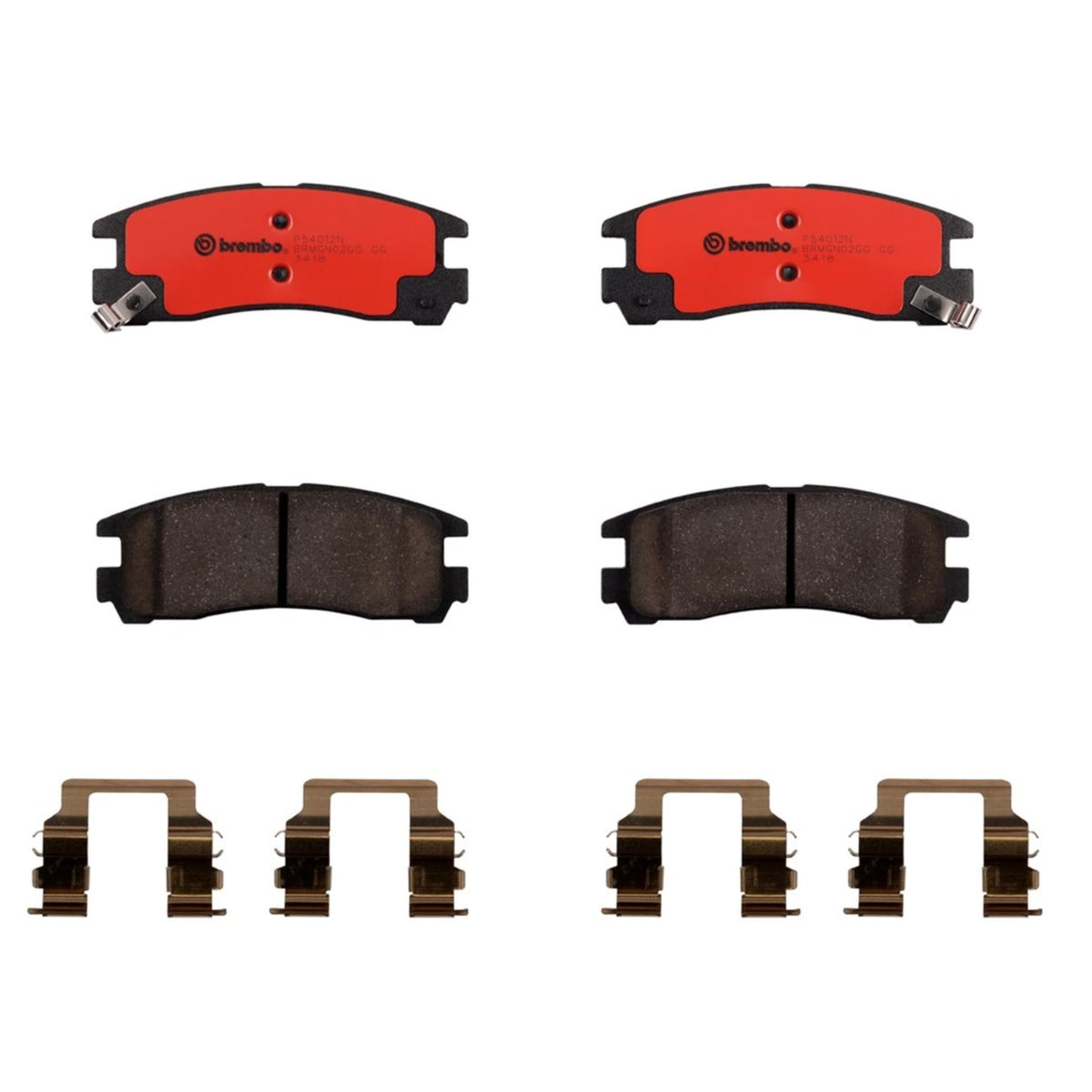 BREMBO P54012N Brembo P54012N Premium Ceramic Rear Disc Brake Pad Set CHRYSLER/DODGE/HYUNDAI/MITSUBISHI/MITSUBISHI (SOUEAST) OE# MR389578