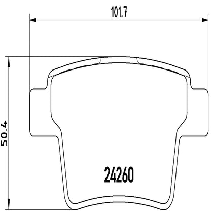 BREMBO P24063 Brembo P24063 Low-Met Rear Disc Brake Pad Set EMGRAND/ENGLON/FORD/FORD (CHANGAN)/FORD USA/JAGUAR OE# 1356392