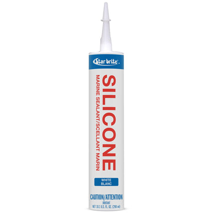 STAR BRITE 082121 STAR BRITE Marine Silicone Sealant White - Waterproof