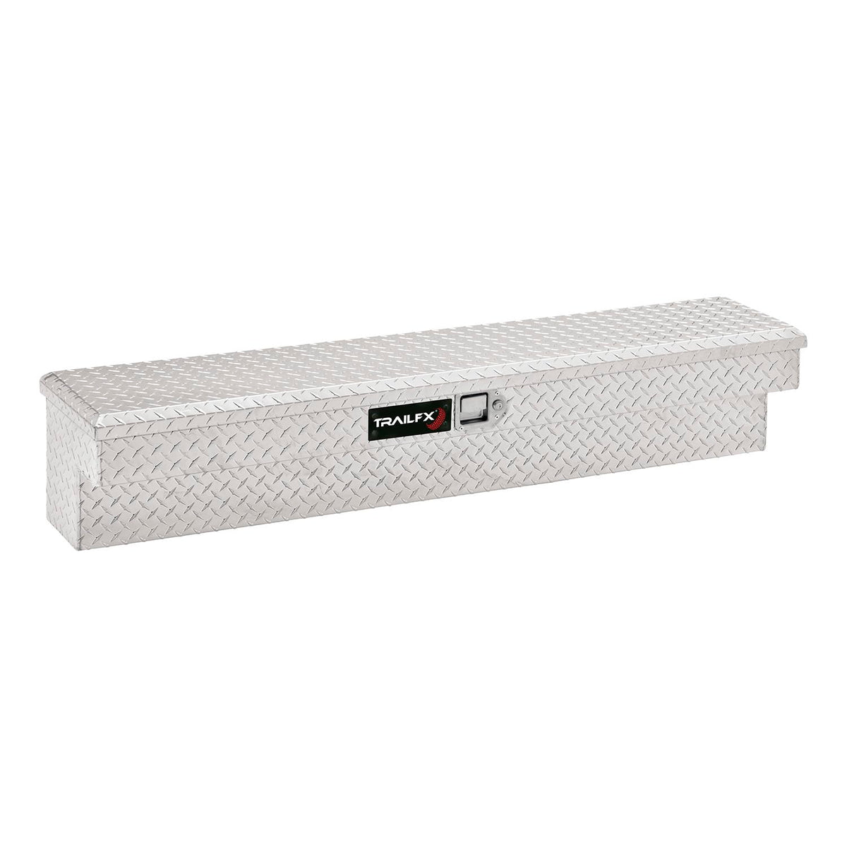TRAILFX 160721 TrailFX Side Mount Tool Box Single Lid with Struts Polished 16-Gauge Diamond Tread Aluminum, 4.4 Cubic Feet 72" Length 11-1/4" Width 11" Height TrailFX 160721