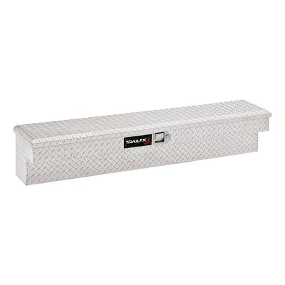 TRAILFX 160721 TrailFX Side Mount Tool Box Single Lid with Struts Polished 16-Gauge Diamond Tread Aluminum, 4.4 Cubic Feet 72" Length 11-1/4" Width 11" Height TrailFX 160721