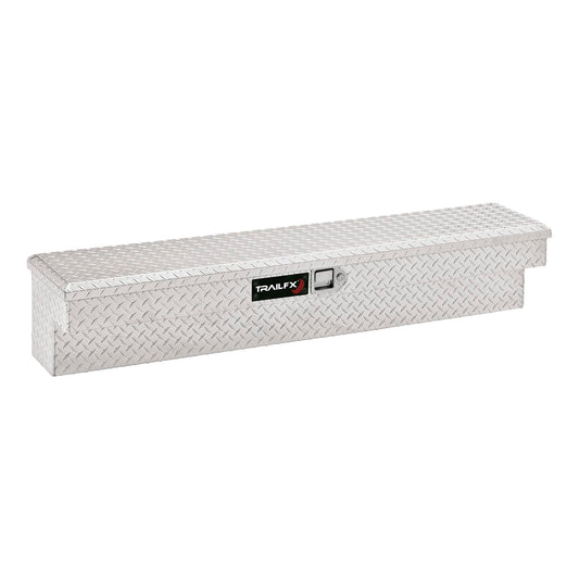 TRAILFX 160721 TrailFX Side Mount Tool Box Single Lid with Struts Polished 16-Gauge Diamond Tread Aluminum, 4.4 Cubic Feet 72" Length 11-1/4" Width 11" Height TrailFX 160721