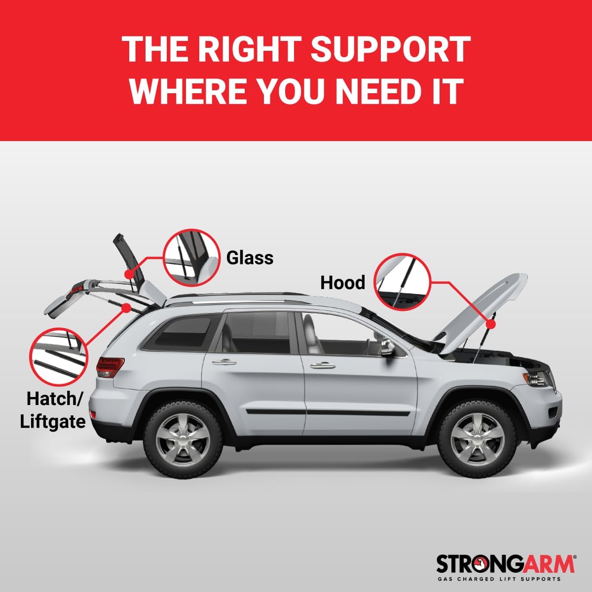 STRONG ARM 6681 Strong Arm 6681 TAILGATE LIFT SUPPORT