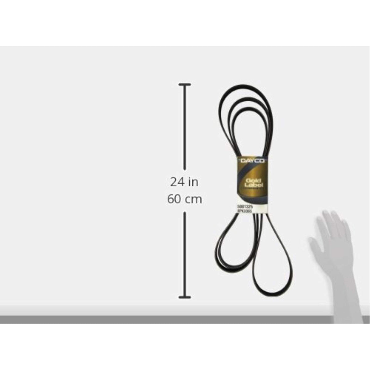 Dayco 5081325 Serpentine Belt , Black