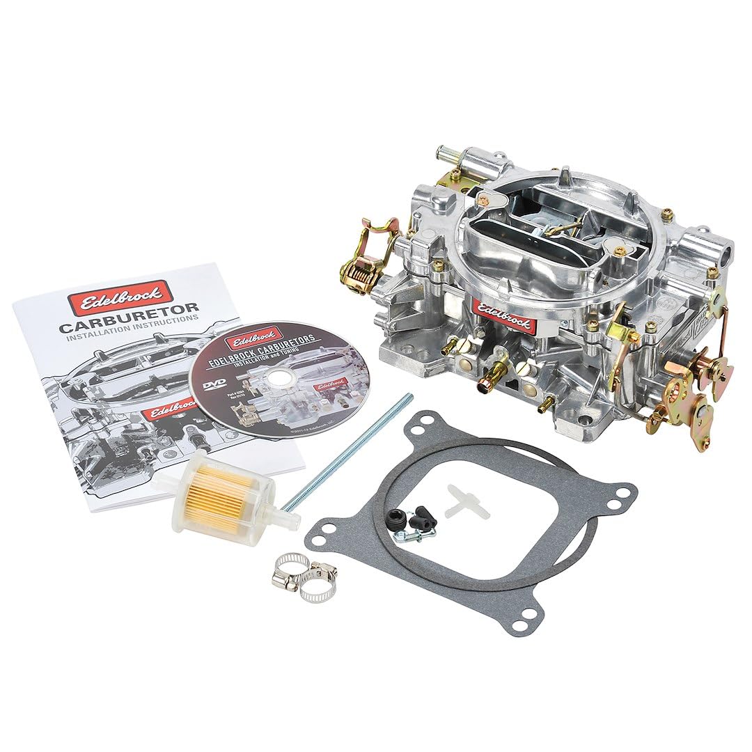 EDELBROCK 1407 Edelbrock 1407 Performer 750 CFM Square Bore 4-Barrel Air Valve Secondary Manual Choke New Carburetor