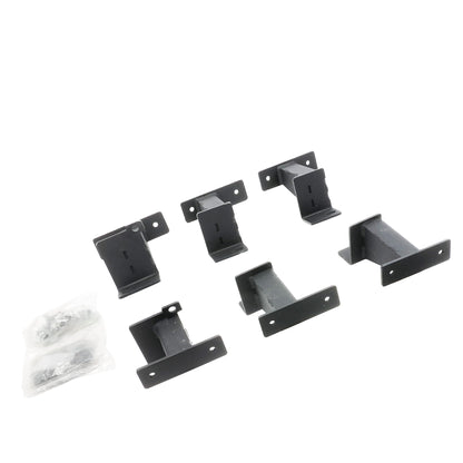 GO RHINO FSDSS4506T Go Rhino Dominator Xtreme DSS Side Steps & Frame Mounting Brackets – Mild Steel, Textured Black – FSDSS4506T – Fits 2018-2024 Jeep Wrangler JLU, 4-Door