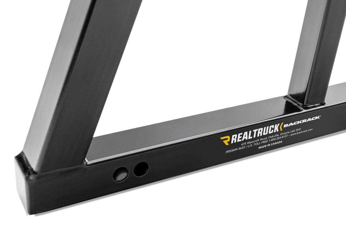 BACKRACK SRX900 RealTruck BACKRACK SRX Rack Non-Lighted Frame | Black, No Drill | SRX900 | Fits 2008-2025 Chevrolet/GMC Silverado/Sierra 1500; 2020-2025 Silverado/Sierra 2500/3500HD; 2004-2025 Ford F-150 & Others