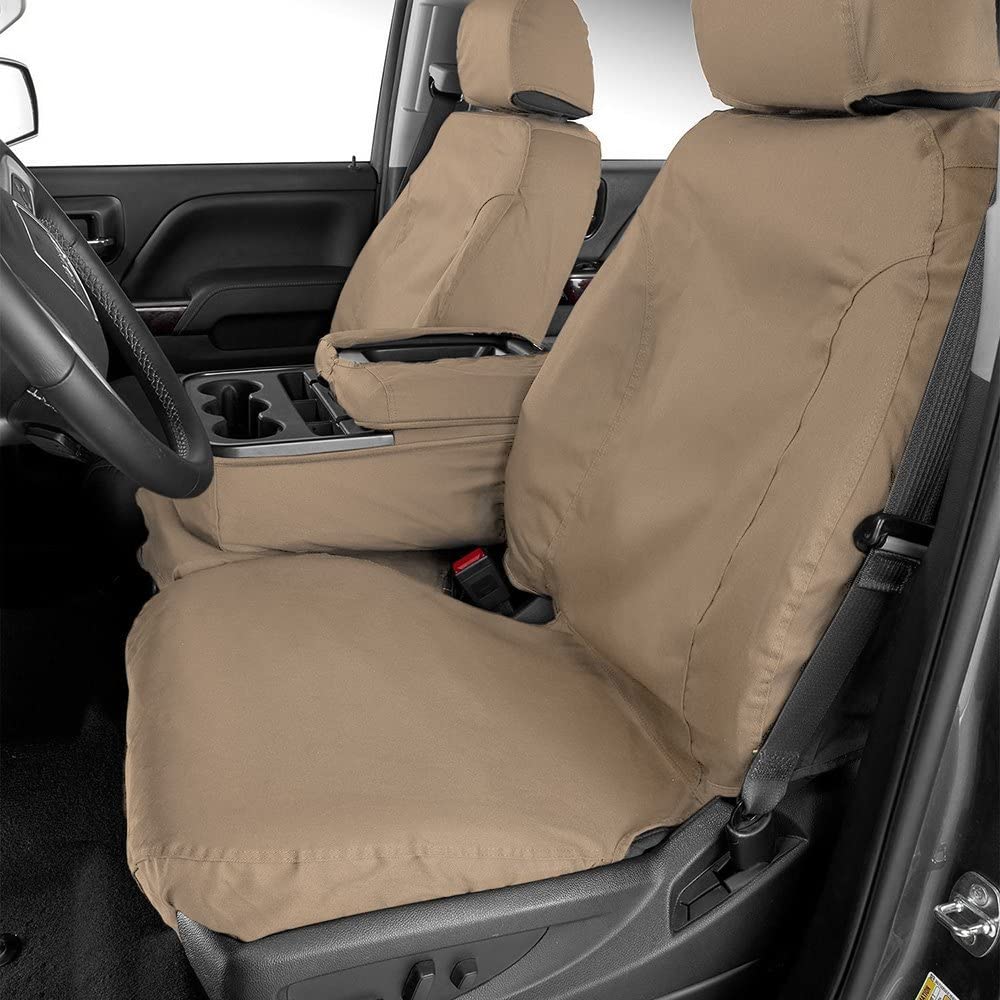 COVERCRAFT SS3473PCTP Covercraft Polycotton Seat Saver Custom Seat Covers, Taupe