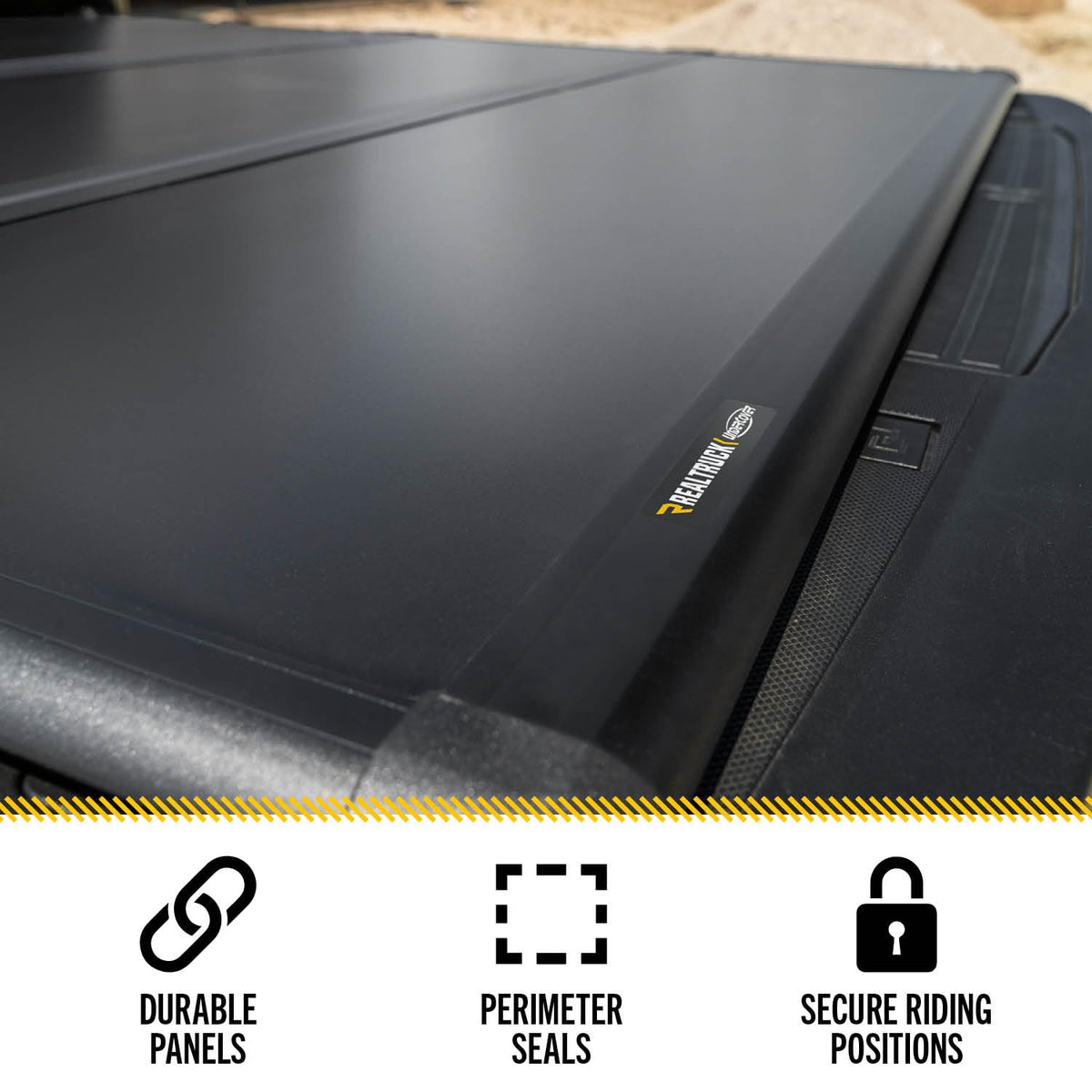 UNDERCOVER TR36004 RealTruck Undercover Triad Hard Folding Truck Bed Tonneau Cover | TR36004 | Fits 2002-2023 Dodge Ram 6' 4" Bed (76.3")