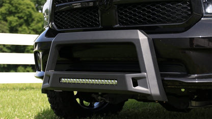 LUND 86521205 Lund 86521205 Revolution Bull Bar with Integrated LED Light Bar, Black Steel for 2010-2018 Dodge Ram 2500/3500