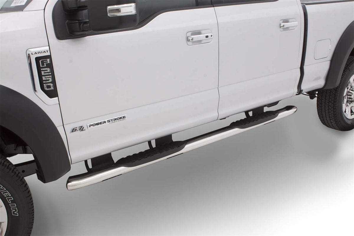 LUND 23789010 Lund 23789010 Stainless Steel Polished 5" Inch Oval Curved Nerf Bars for 2019 Ford Ranger SuperCrew