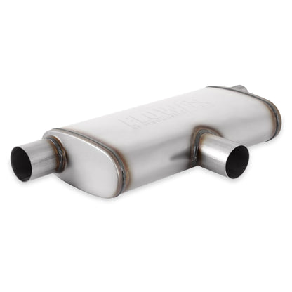FLOWMASTER 72206 Flowmaster 72206 FlowFX Muffler 2.5 Inlet/Outlet - Oval Body - Transverse - Moderate Sound 409 Stainless Steel