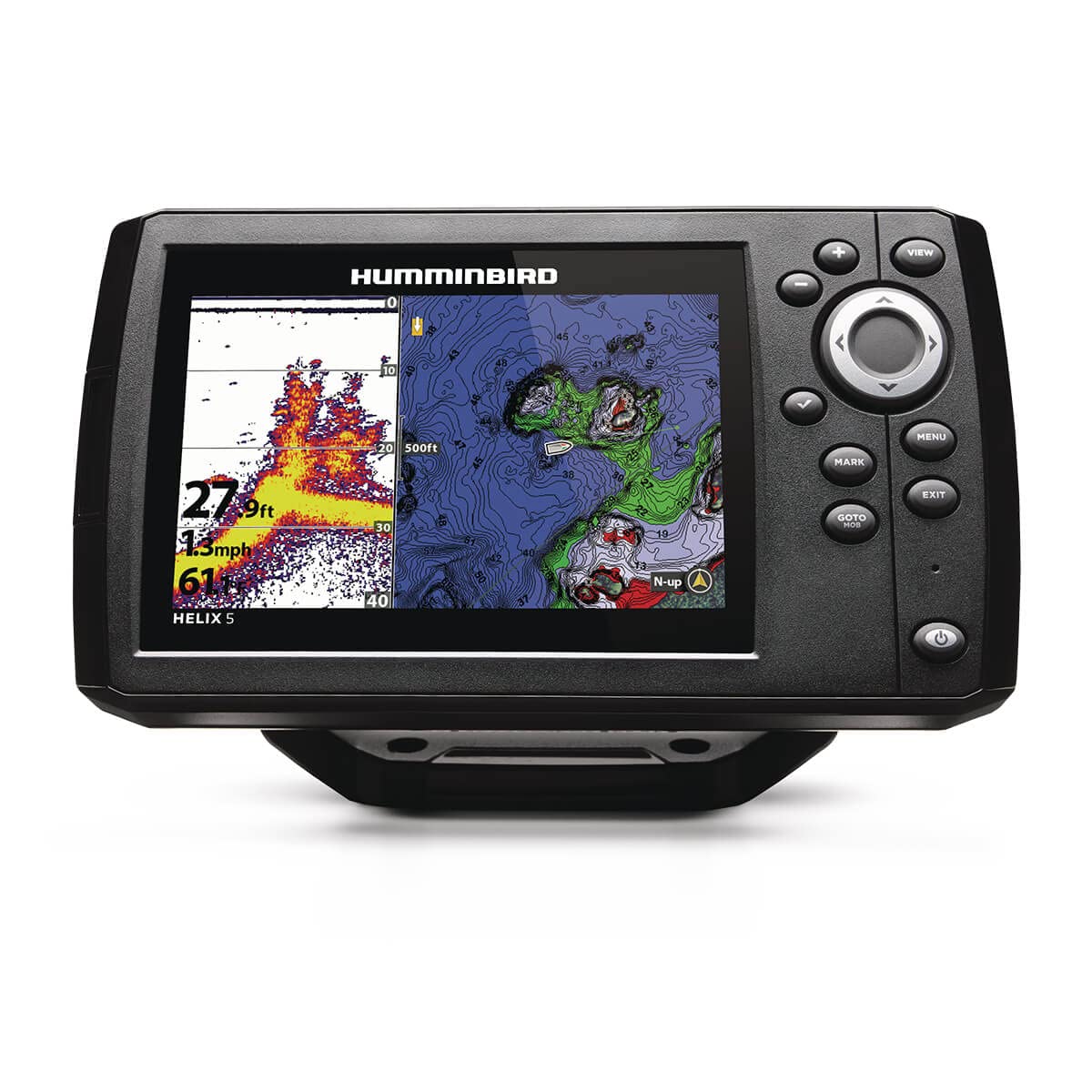 HUMMINBIRD 411680-1 Humminbird Helix 5 G3 GPS Fish Finder with Transducer, Dual Spectrum Chirp Sonar & Portable Carrying Case