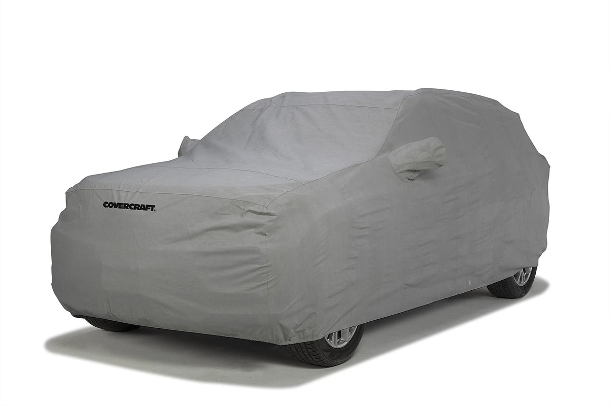 COVERCRAFT C17794MC Covercraft Custom 3-Layer Moderate Climate Car Cover | C17794MC | Compatible with: 2015-2019 Ford Mustang Coupe (Excludes Shelby GT350/GT500 Models) | Gray