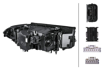 Hella 354836151 nobrandname HEADLAMP US A/F T BL PO KU LH MD12
